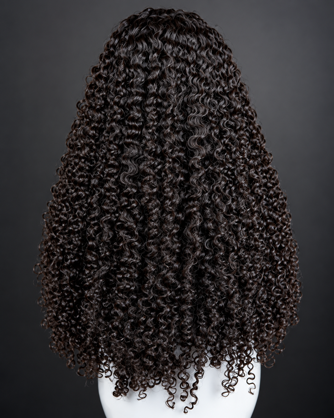 30” kinky Eurasian curly frontal Wig