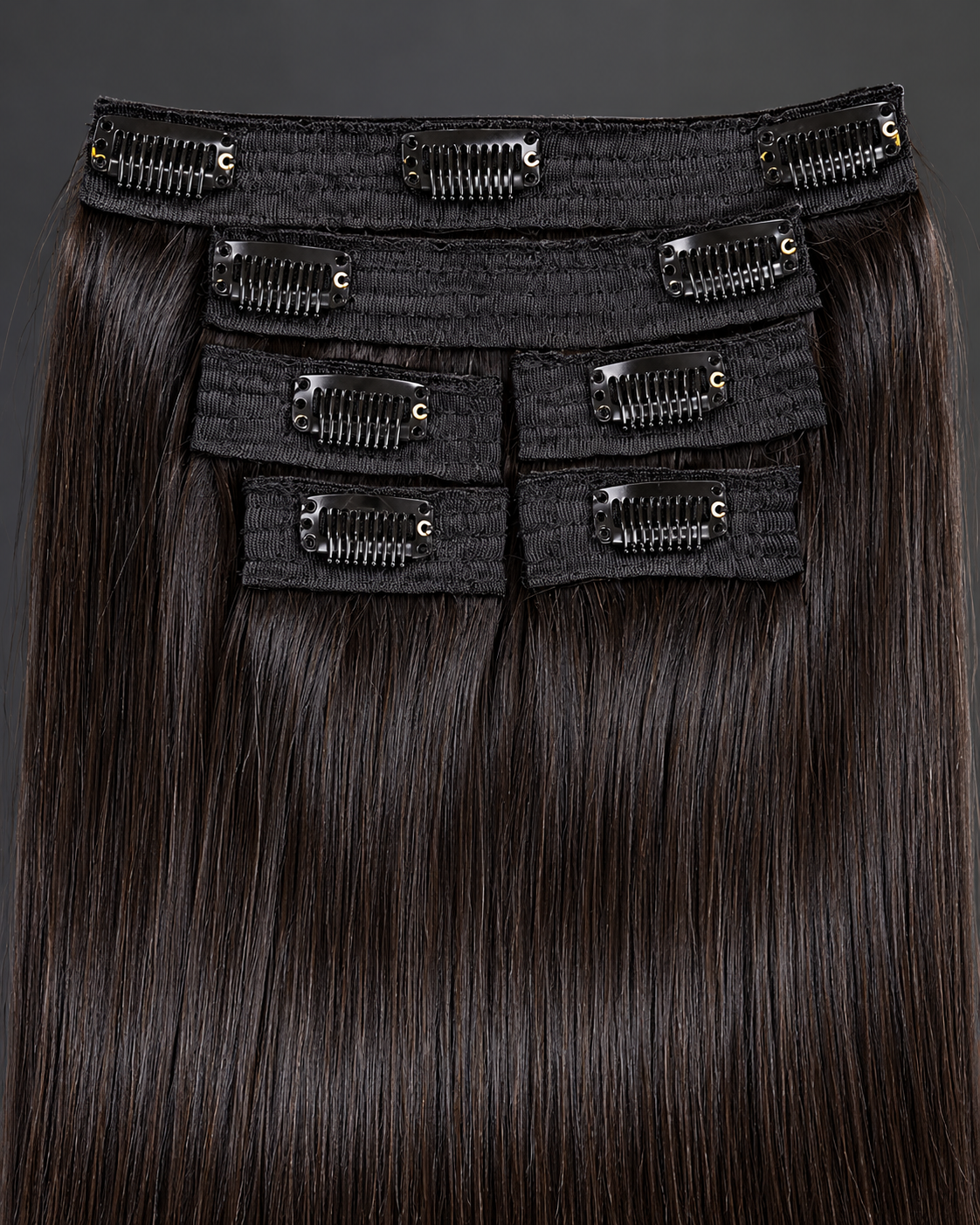 Bone straight Clip-in Hair Extensions