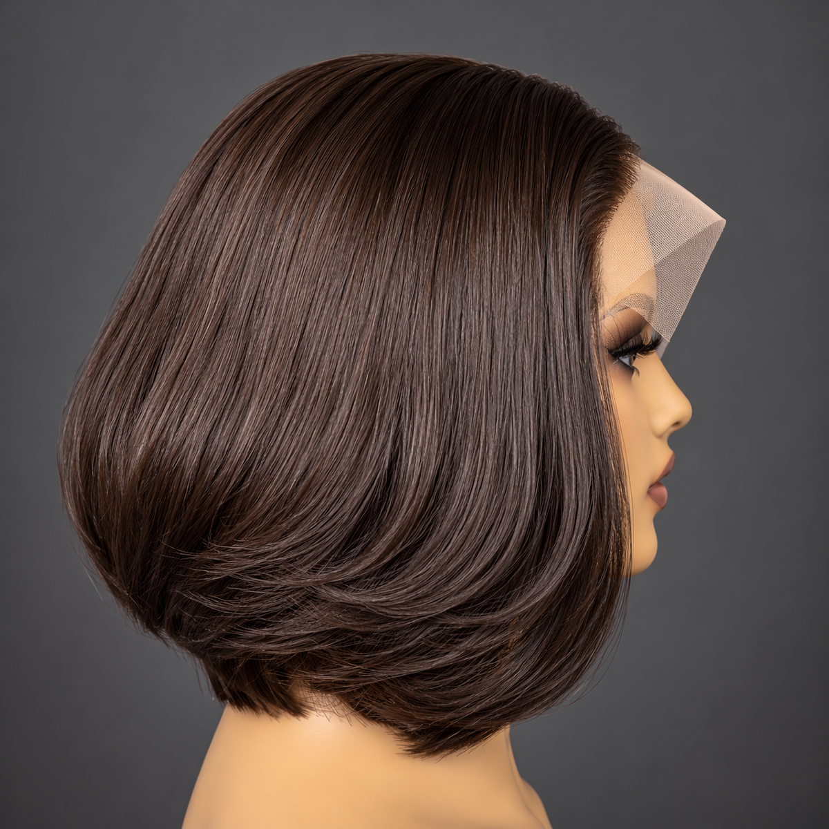 10” layer cut silkbase Wig