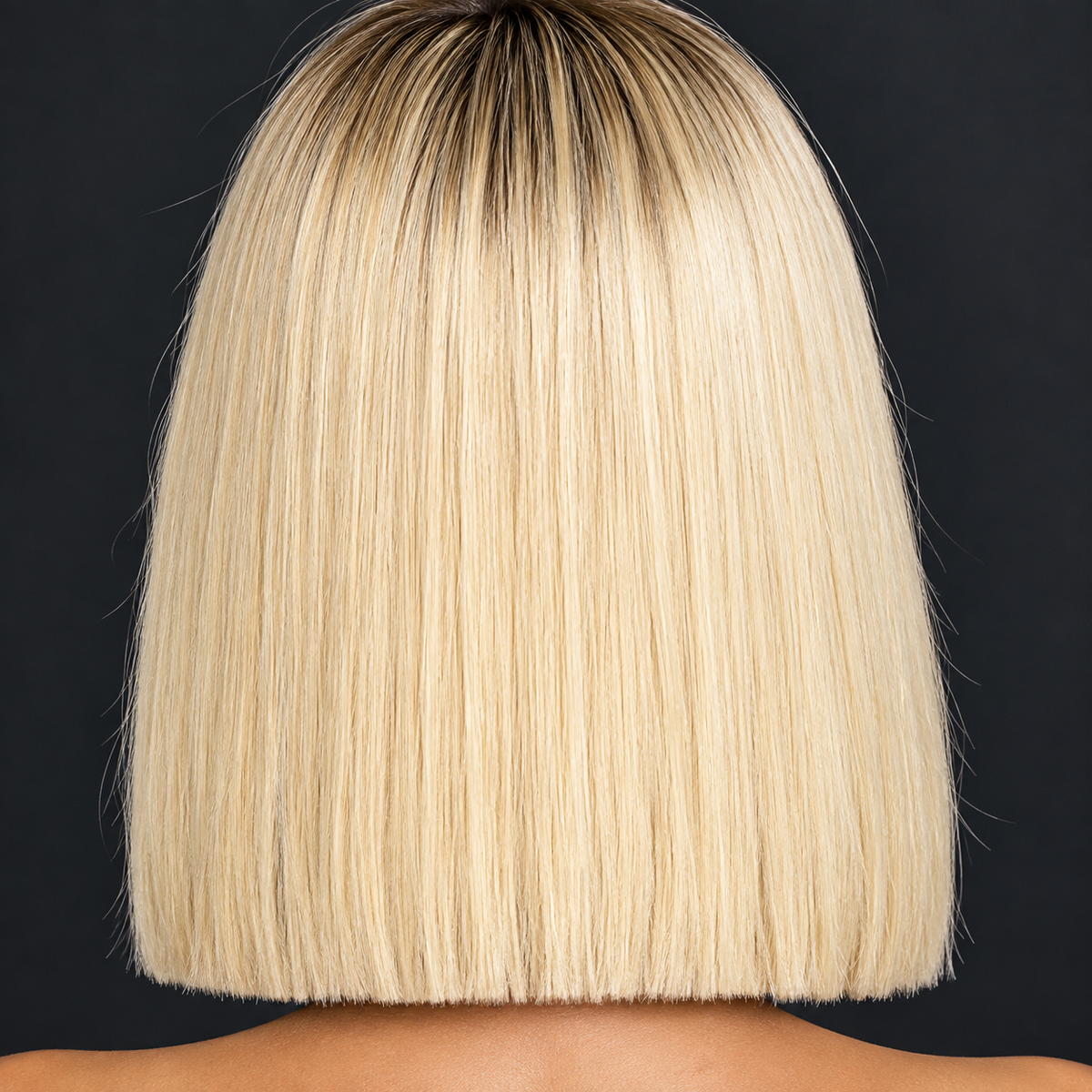 10” blonde blunt cut Virgin Wig