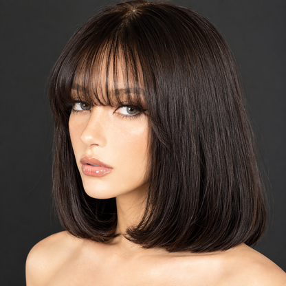 10” 150g bob cut fringe Wig