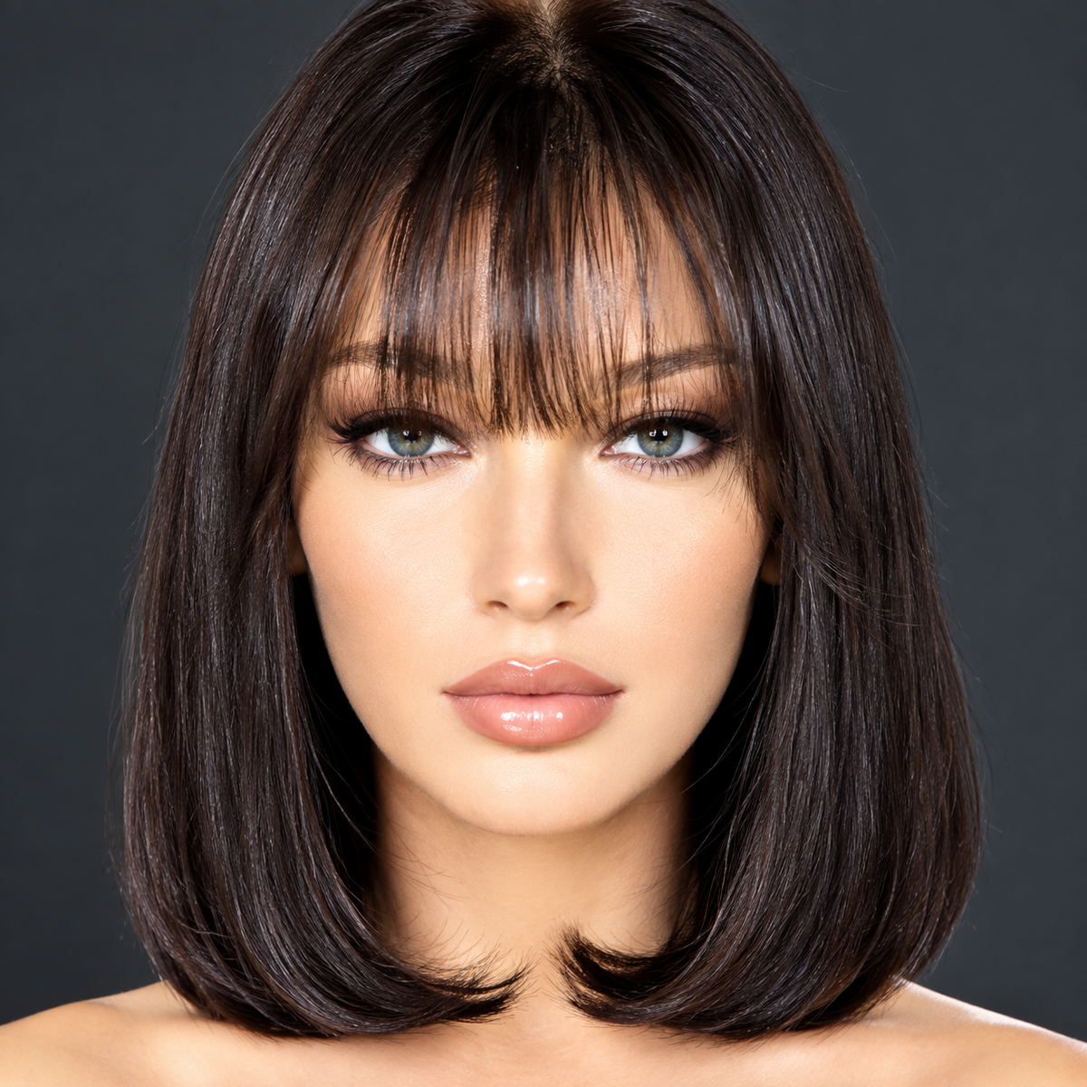 10” 150g bob cut fringe Wig