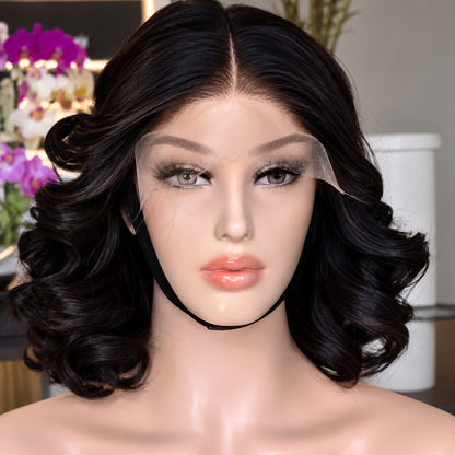 10” wavy closure Wig