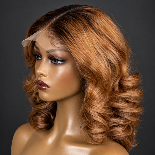 12” light brown bouncy Wig