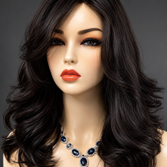 12” mono lace wavy Wig