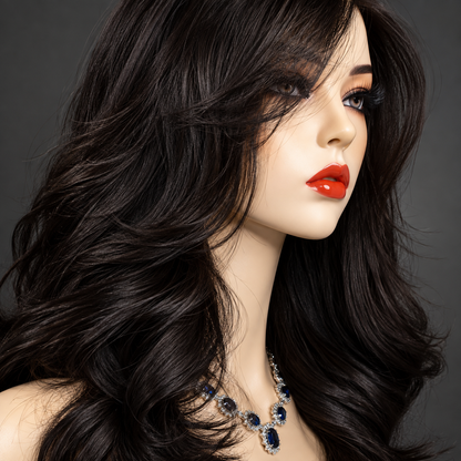 12” mono lace wavy Wig