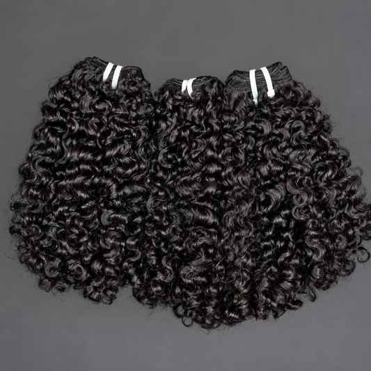 Kinky Eurasian Curly Super double drawn Bundle 100g