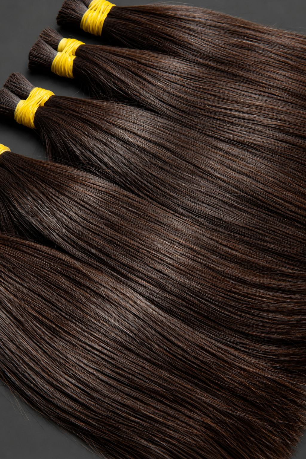 Super double-drawn Bone straight Bulk Hair 100g
