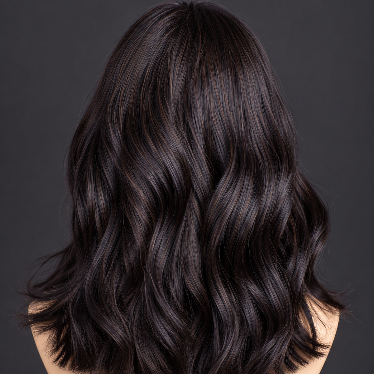 10” 150g silkbase fringe wavy Wig