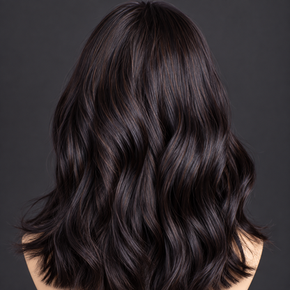 10” 150g silkbase fringe wavy Wig