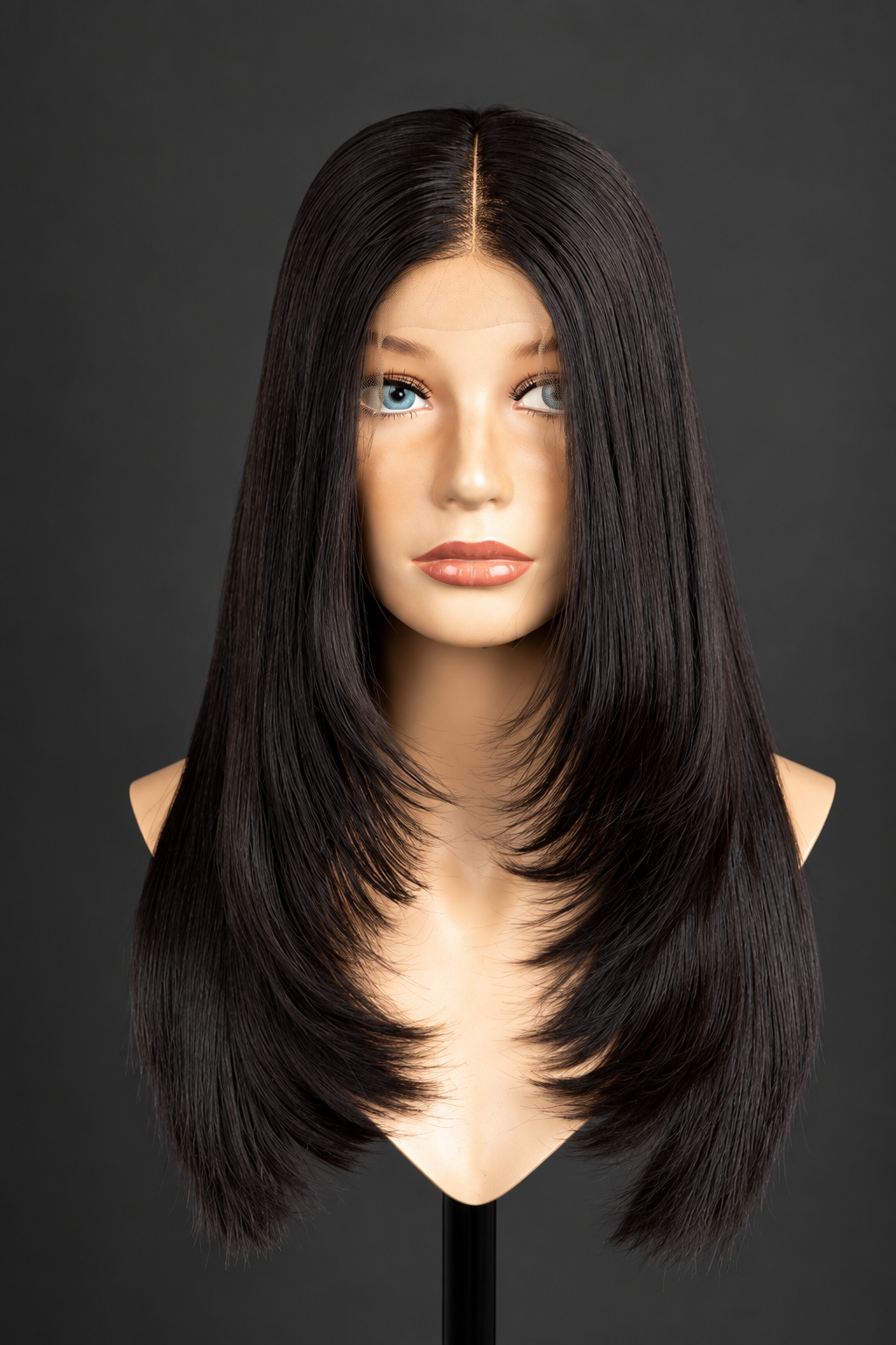 16” mixed length layered cut bob Wig