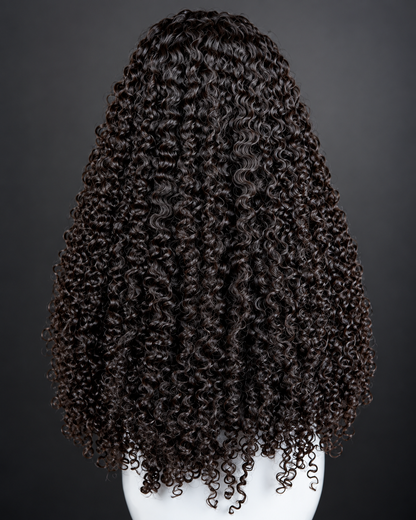 30” kinky Eurasian curly frontal Wig