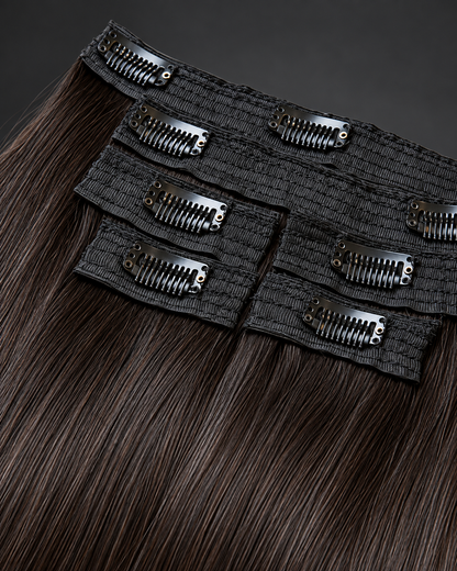 Bone straight Clip-in Hair Extensions