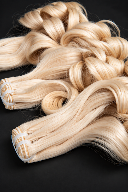 Blonde Virgin single donor wavy Bundle 100g