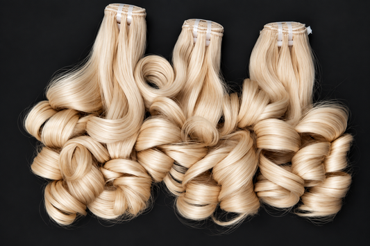 Blonde Virgin single donor wavy Bundle 100g