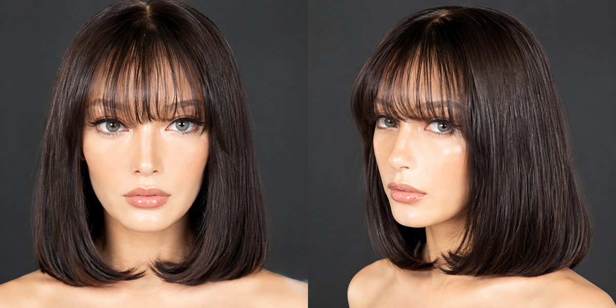 10” 150g bob cut fringe Wig